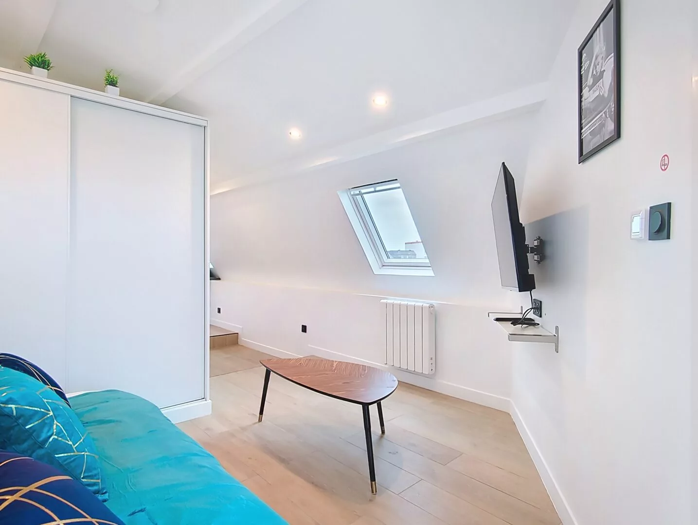 vue salon appartement vie d'artiste argenteuil